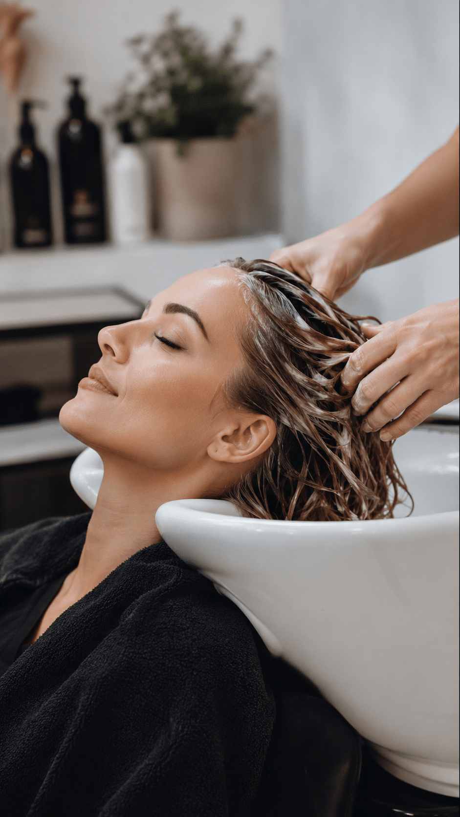 Haarstylistaanhuis - Haar wassen